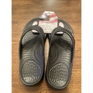 NUUSOL Cascade Women's Flip Flop Eclipse Black W 11 M10 USA Made New